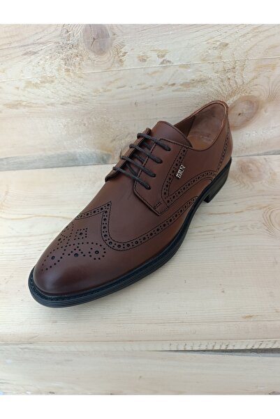 LİCCAS Мъжки зимни ботуши с неплъзгаща се гумена подметка, водоустойчиви, с подплата от естествена кожа, с връзки, кафяви