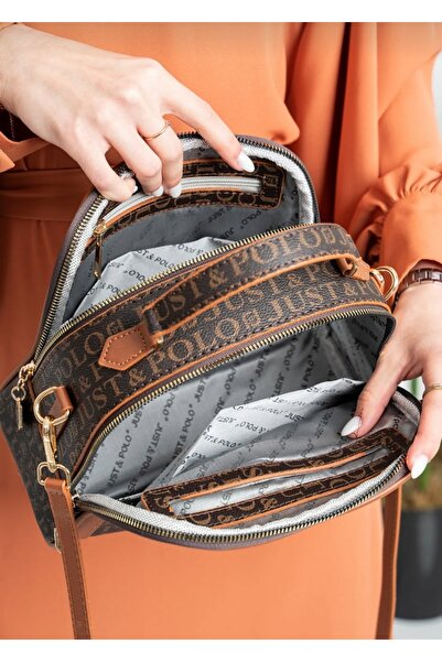 Just Polo Justpolo Women's Sand Tan Hand and Shoulder Bag