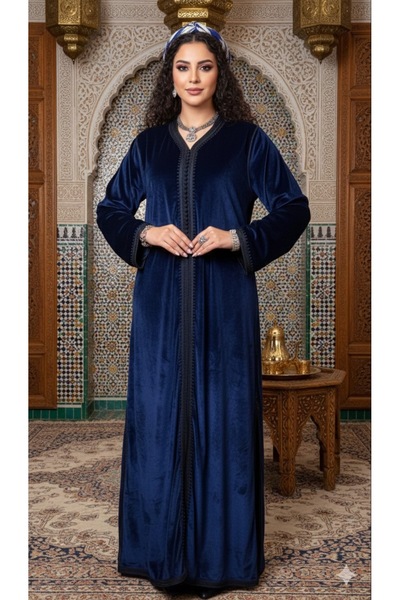 BK jalabiya قفطان مخمل شتوي