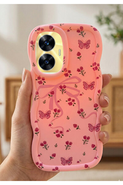 Rivor غطاء متوافق مع هاتف Realme C55 مع شريط بارز للكاميرا وغطاء سيليكون منقو...