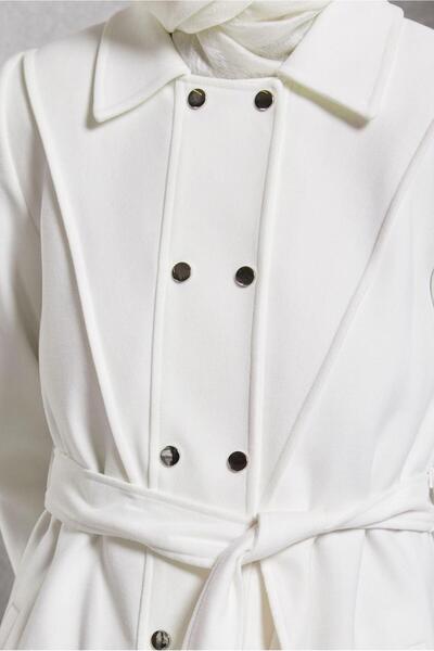 Alvina Поясний пальто з деталями - Модель 90473