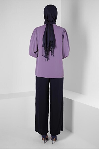 Alvina 43870 Μοντέλο Μπαλόνι Μπλούζα με μανίκια και λεπτομέρεια με κουμπί