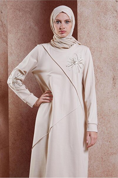 Alvina Tracksuit Dress - Embroidered Detail, Model 44708