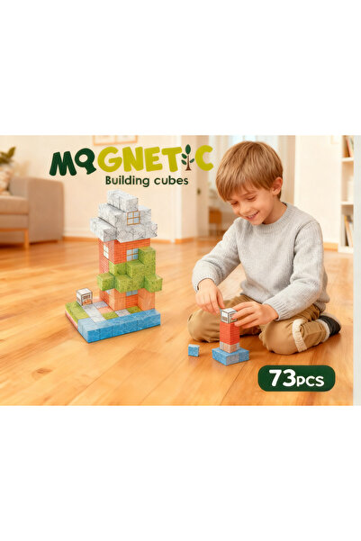 Bufnitel Magnetic cubes - In nature 73 pieces (2.5 cm)