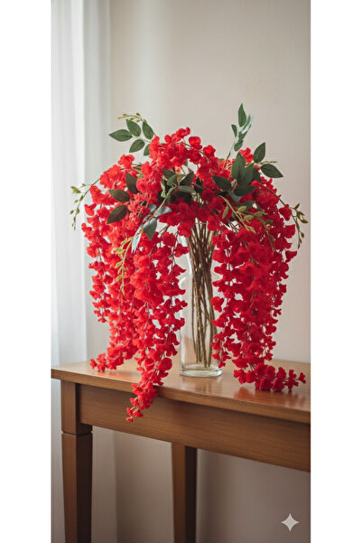 YASİMA Sarkan Çan Çiçeği Kırmızı Renk Ev ve Dekor