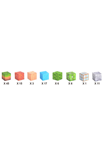 Bufnitel Magnetic cubes - In nature 104 pieces (2.5 cm)