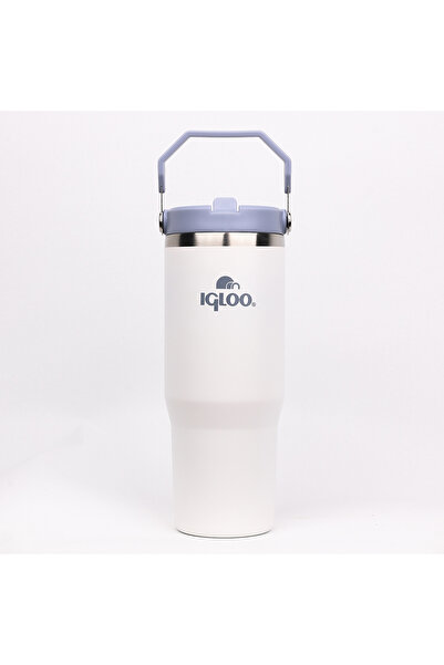 IGLOO İgloo Powder Termos 900 ML Pipetli Termos Bardak Beyaz/Gri