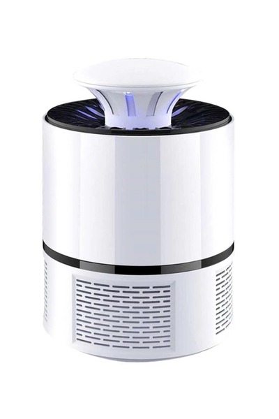 ANSELF مصباح قاتل البعوض بمحفز ضوئي USB بقوة 5 وات، أبيض/أسود