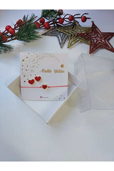 Lilamor مجموعة أساور وأقراط على شكل قلب هدية عيد الميلاد