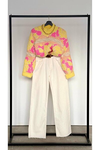 Cream&Rouge Cotton Formal Pants Ecru