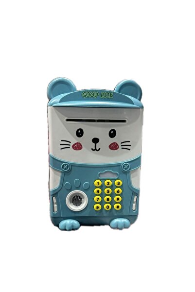 Toysea بنك توفير موسيقي للأطفال، خزنة صراف آلي إلكترونية مزودة بكلمة مرور وبصمة إصبع، موسيقى ممتعة