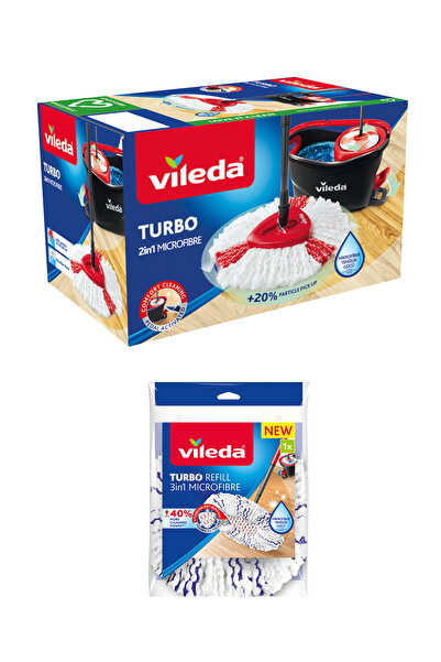 Vileda Turbo 2in1 Temizlik Seti 3in1 Yedek Paspas