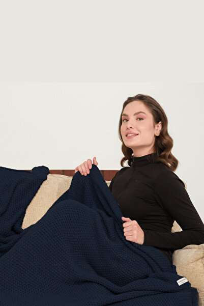 Miespiga Coco Rice Knitted Pompom Knitwear Tv Blanket Throw Sofa Shawl