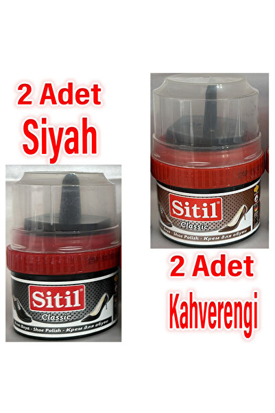 SİTİL x2 Adet Siyah x2 Adet Kahverengi Ayakkabı Boyası
