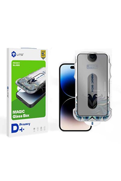 Lito D+ iPhone 14 Pro Max Uygulama Aparatlı Privacy Ekran Koruyucu