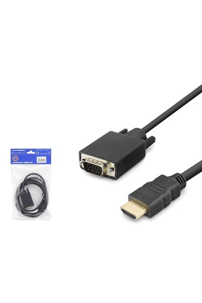 HADRON Hdx7872 HDMI to Vga Video Cable 1080P 1.8 m - Black
