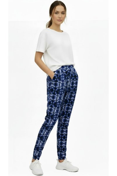 Merlot Comfortable Cut Viscose Trousers with Pocket Detail