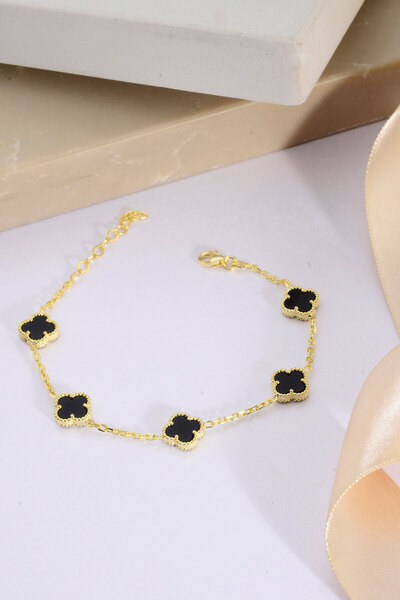 Innuendo 925 Ayar Gümüş Beşli 10 mm Yonca Bileklik