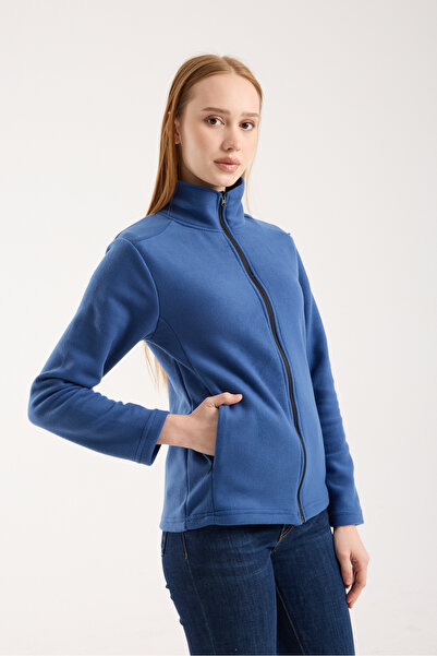 KAPHONE Women's Full Zip 2-Pocket Fleece Jacket