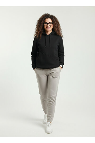 MODENZO حقيبة نسائية من قماش القطن الممشط المضلع بثلاثة خيوط مع جيوب جانبية K...