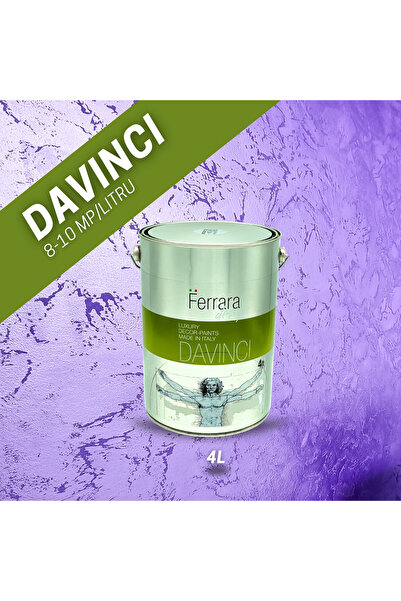 Ferrara Design Vopsea decorativa perlata Davinci, Ferrara Design, cod DAA4, 4lt