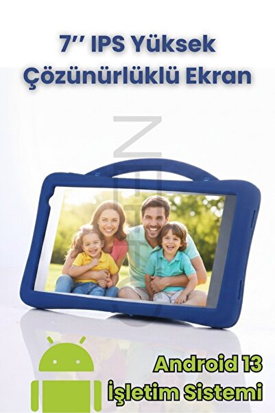 NEFFO 5G Wifi Android 13 Çocuk Tableti - Ön & Arka Kameralı, Eğitim ve Oyun İçin Kılıflı Tablet