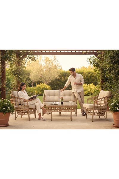 MY WORLD GARDEN BARSELONA 2+1+1+MASA BALKON MİNİ BAHÇE TAKIMI