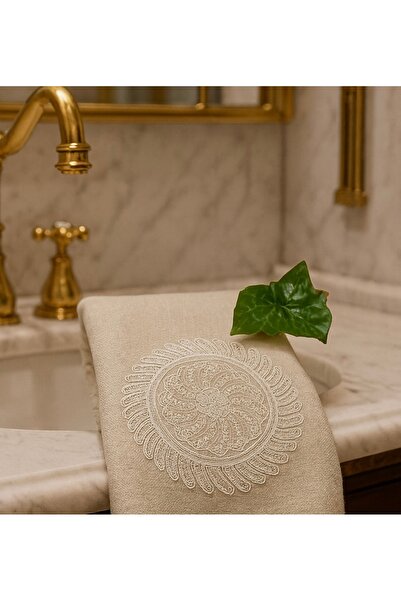 Çeyiz Bahçesi Prosop de mână și față din catifea Ahsen 50/90cm