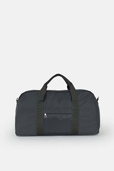 ICONE BAG Geantă de sport unisex Icone Paraşută, cu buzunar frontal, pentru fitness, antracit afumat