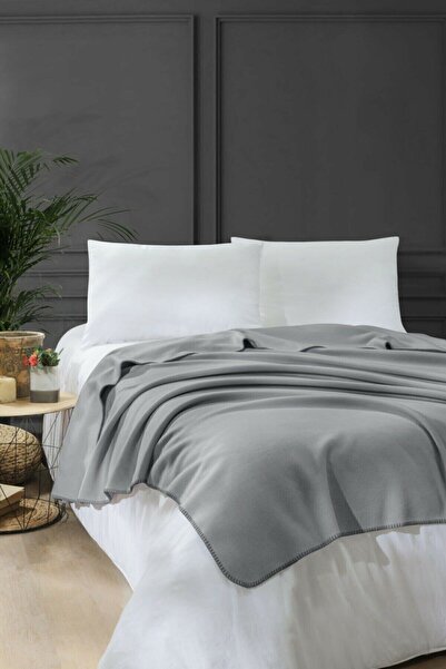 Denizli Concept Bloom Fleece Blanket Gray 130x170 Cm