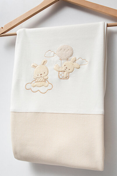 Bebitof My Baby Kumsal 100% Cotton 10-Piece Hospital Release Balloon Rabbit Cream 10110