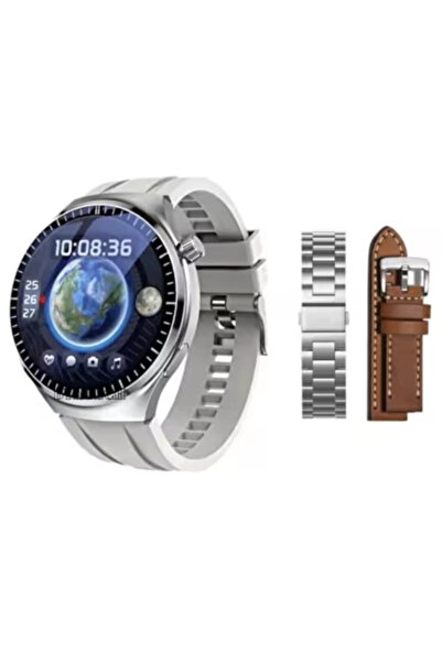 yollayenilensin Watch 4 Pro Plus Akıllı Saat – Kavisli AMOLED, BT Arama, Sağl...