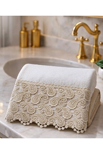 Çeyiz Bahçesi Πετσέτα Damla Velvet Cappuccino