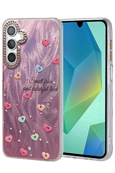 NewFace غطاء متوافق مع هاتف Galaxy A14 4G ذو نمط مرآة - (171241) نمط 8