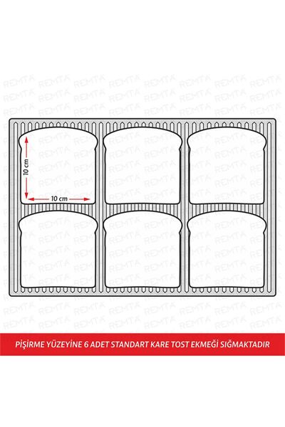 Remta 12 Dilim Sanayi Tipi Elektrikli Tost Makinesi R71 Inox