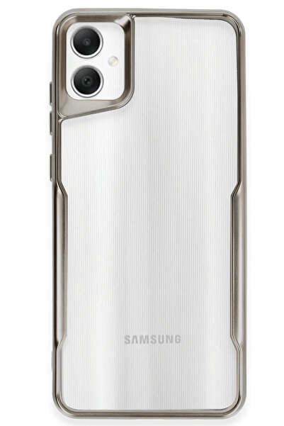 NewFace غطاء حماية سيليكون لهاتف سامسونج جالاكسي A06 من NRTMSA - (01921) رماد...