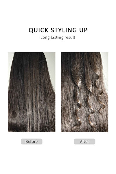 Generic JOSE EBER Electric Thin Wand Hair Curler - Pink/Black