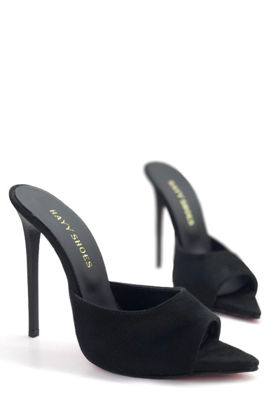 HAYYSHOES Kadın  Astarlı Topuklu Terlik