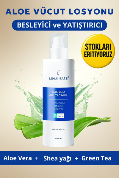 Luminate Vücut Losyonu Aloe Vera Shea Yağı Ve Çay Agacı Normal Ve Karma Ciltl...