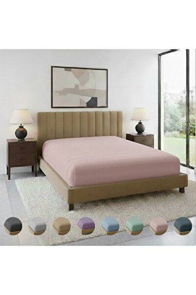 Semay Tekstil Elastic Fitted Bed Sheet Combed Cotton Jacquard Patterned