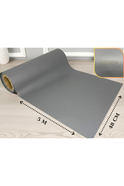almital mobilya aksesuarları furniture accessories 48 cm x 5 metre - AÇIK GRİ KUMAŞ DESENLİ - SUNİ DERİ Çekmece İçi Kaydırmaz Halı , raf örtüsü