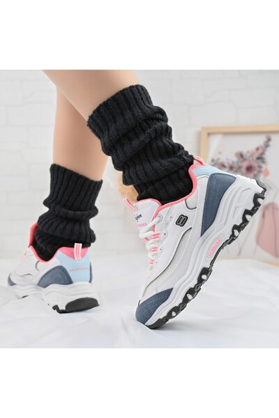 Tmall Pantofi sport de dama,Din Piele ecologica,D1351,Alb cu Albastru