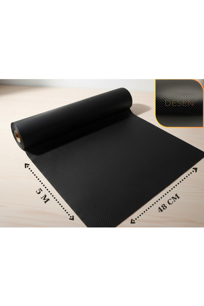 almital mobilya aksesuarları furniture accessories 48 cm x 5 Metre Siyah Kaba...