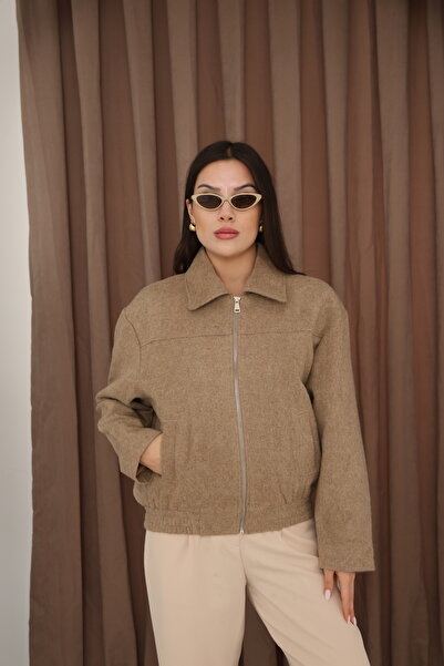 Etos Women's Jacket Trend Cashmere Bomber with Lining