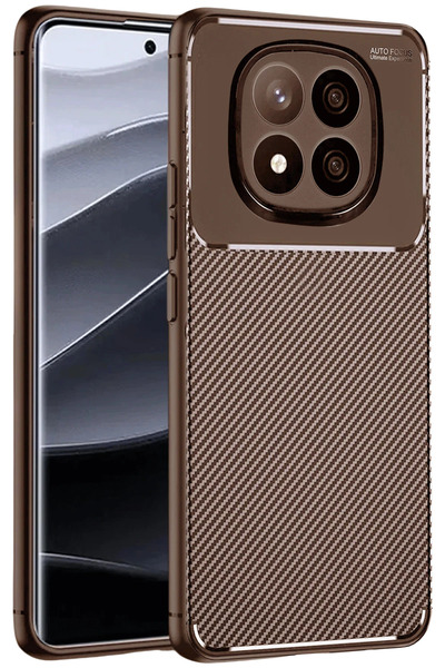 NewFace Xiaomi Redmi Note 14 Pro Plus Compatible Case Auto Focus Carbon Cover...