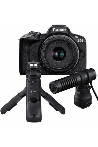 Canon Canon EOS R50 BK + RF-S 18-45MM F4.5-6.3 IS STM Vlogger Kit + SD32GB CD+CS