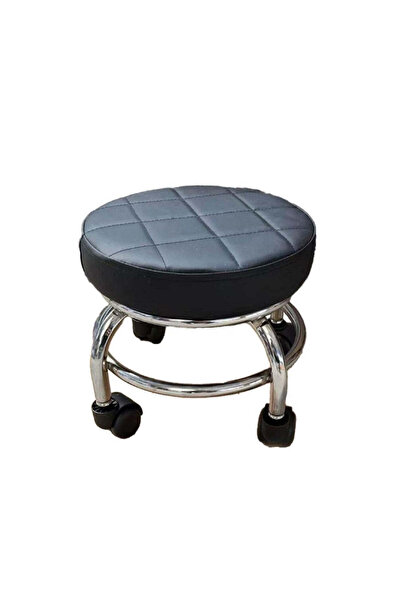 Cosmeticos Scaun de pedichiură cu role | Rotație 360°, Dimensiuni 34x26,5x5,5...