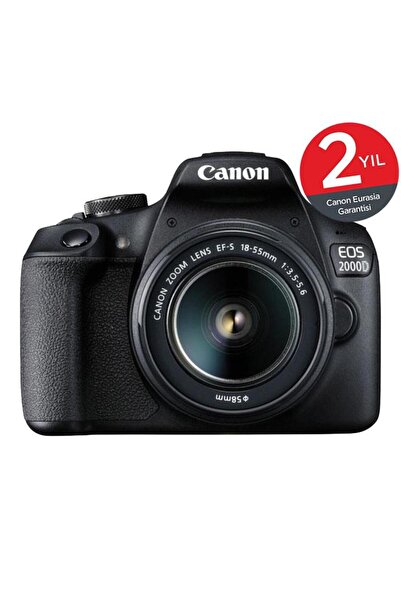 Canon EOS 2000D 18-55mm Lens Fotoğraf Makinesi (2 Yıl Eurasia Garantili)