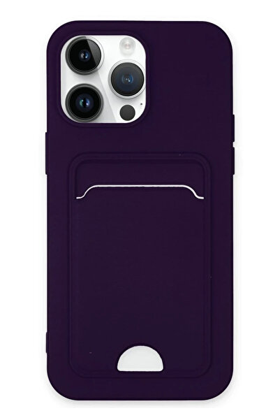 NewFace حافظة متوافقة مع هاتف iPhone 14 Pro من السيليكون مع بطاقة عمل كيلفن -...