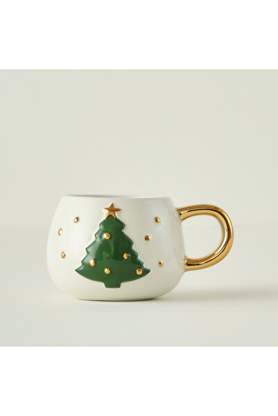 Bella Maison Christmas Yılbaşı Stoneware Kupa (280 cc)